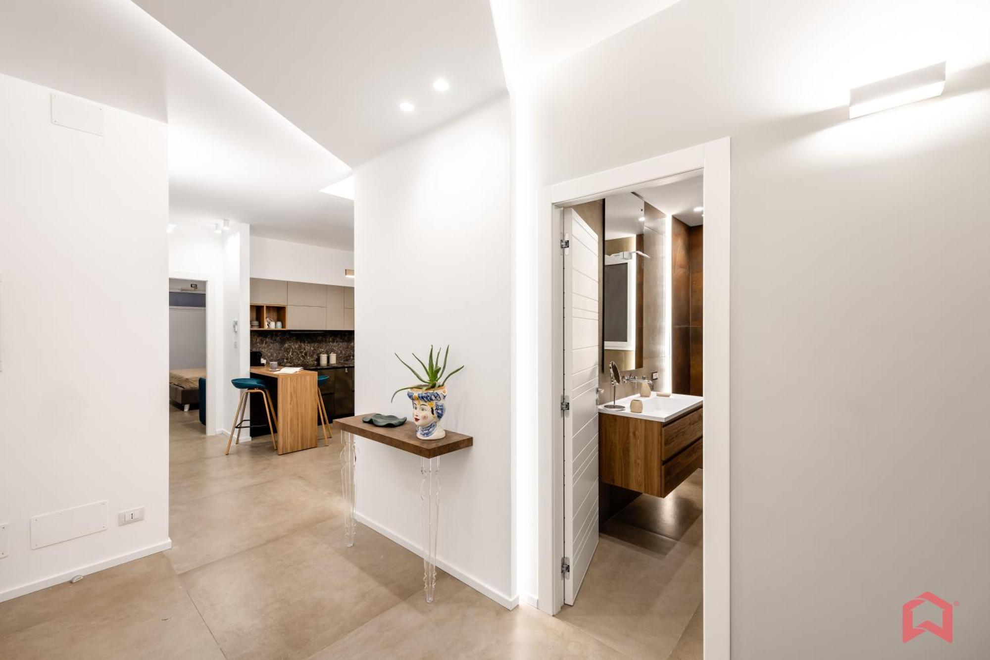 Appartamento In Villa Con Piscina Privata 巴勒莫 外观 照片