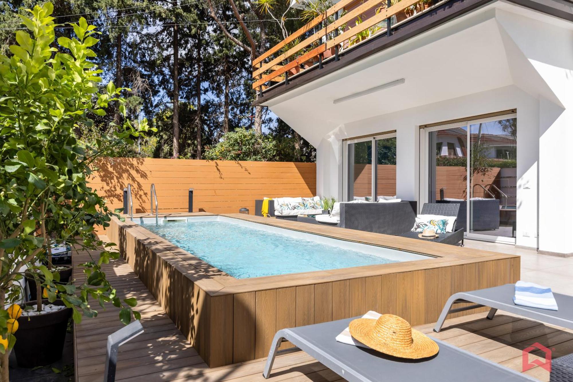 Appartamento In Villa Con Piscina Privata 巴勒莫 外观 照片